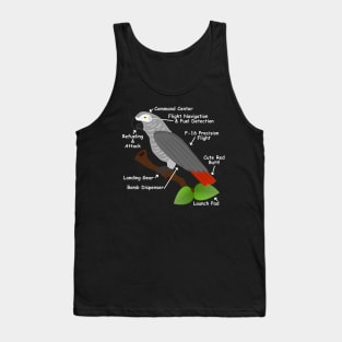 Anatomy of an African Grey Parrot Tank Top